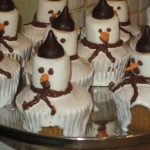 Melting Snowmen Cupcakes