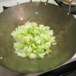 Veggies in a hot wok