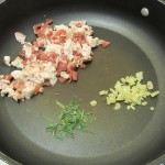Bacon, rosemary and garlic 