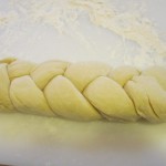 Form dough into braids