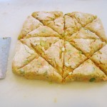 Cut dough into 16 triangles