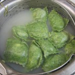 Spinach ravioli