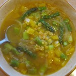 Asparagus and Yellow Pea Soup