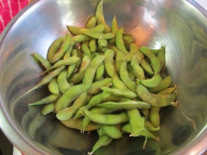 Edamame in the pods