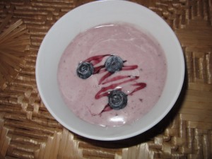 Cold Blueberry Soup