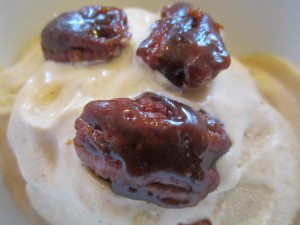 Pumpkin Ice Cream with Candied Pecans