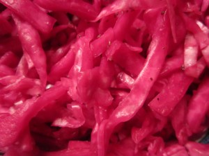 Overnight Red Cabbage Slaw