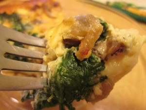 Spinach and Mushroom Quiche