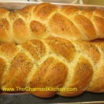 Challah Bread, baked on a baking sheet, instead on in loaf pans