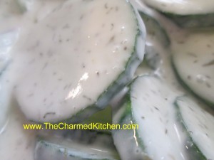 Cucumbers and Sour Cream