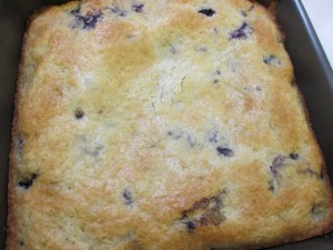 Warm Blueberry Cake