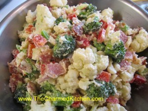 Cauliflower and Broccoli Salad