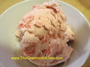 Strawberry and Lavender Ice Cream