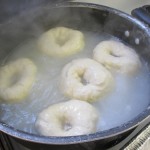 boiling the bagels