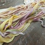 Fresh made veggie pasta 