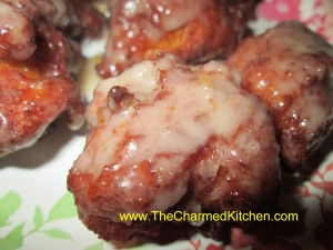 Maple-Glazed Apple and Bacon Fritters