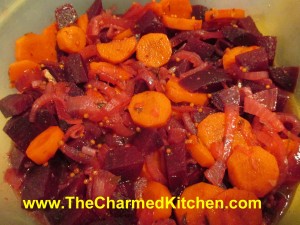 Beet, Carrot and Red Onion Salad