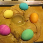 Place eggs on top before baking