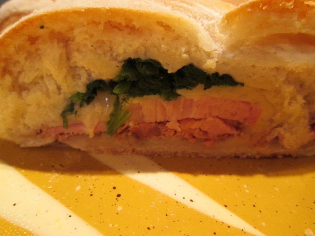Ham and Swiss Bread with Spinach!! The Charmed Kitchen