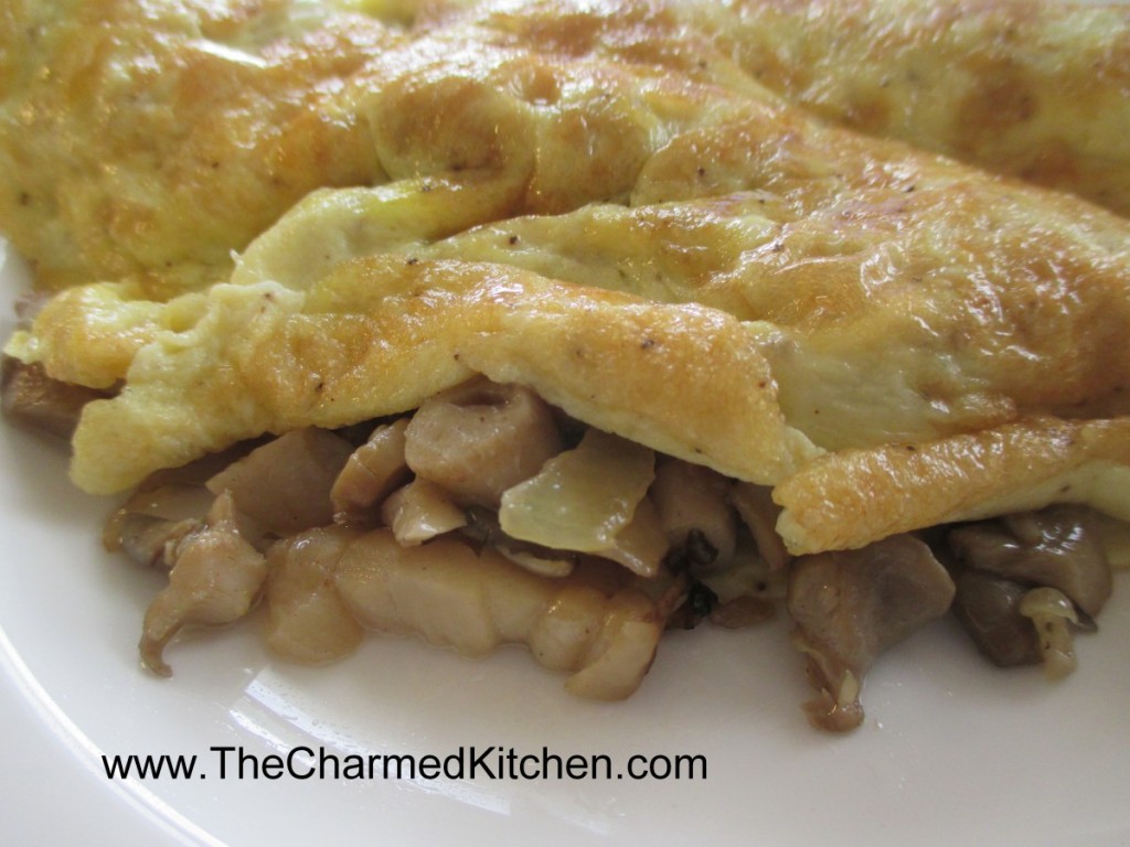 Oyster Mushroom Omelet The Charmed Kitchen
