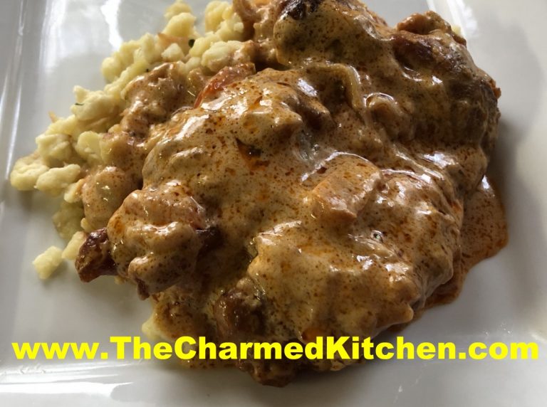 Chicken Paprikash with Spaetzle | The Charmed Kitchen