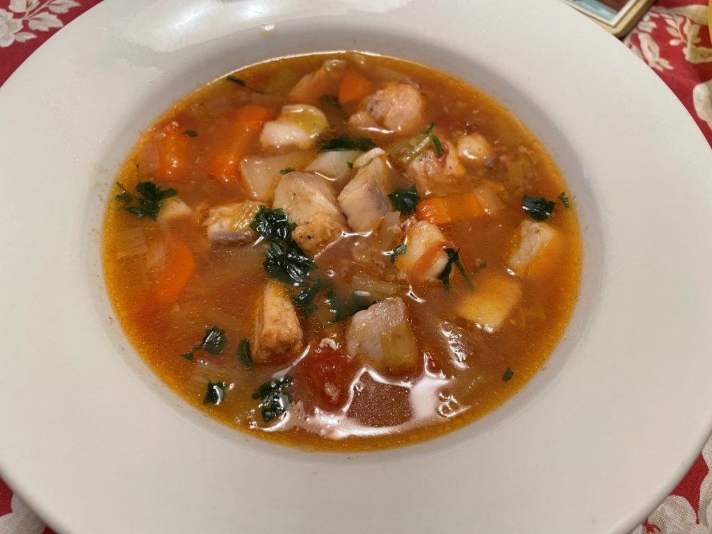 Fresh Fish and Vegetable Soup | The Charmed Kitchen